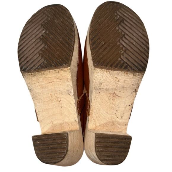 Lotta From Stockholm Women's Tan High Heel Classic Clog, Size 35, US 5,Pre-Loved - Picture 4 of 7
